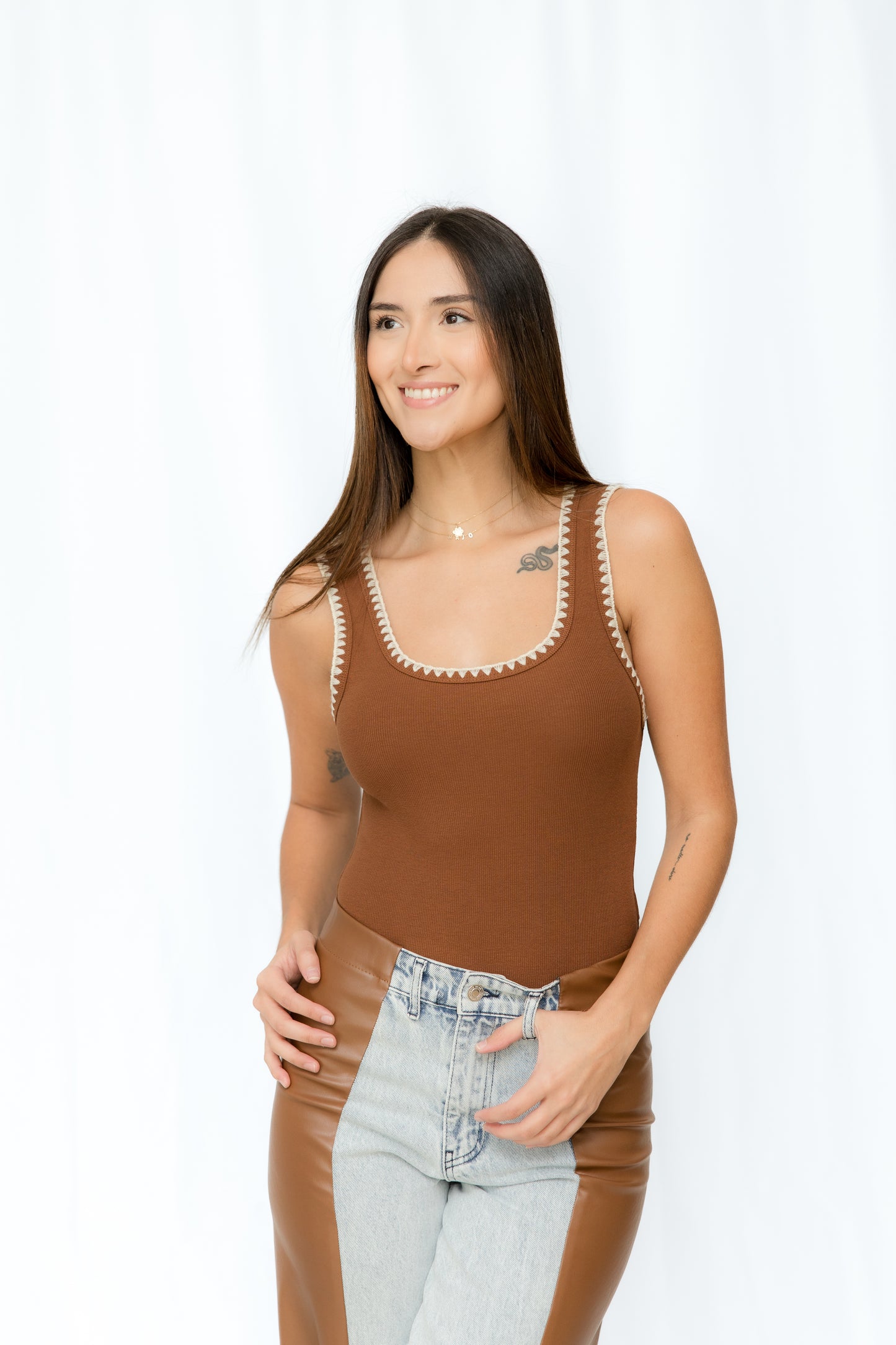 BROWN BODYSUIT