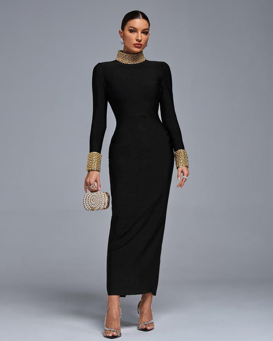 LONG SLEEVE BLACK DRESS